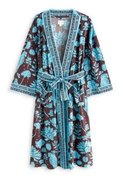 Next STANDARD - Szlafrok - Brown Floral -Fashion Pol 015401ad08474e7aaafde647dc2438ca