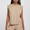 URBAN CLASSICS ORGNAIC HEAVY SHOULDER - Top - Softtaupe