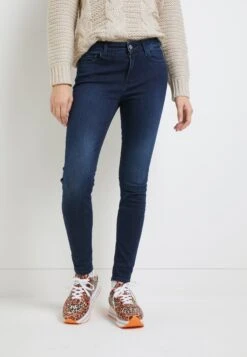 Replay LUZIEN - Jeansy Skinny Fit - Dark Blue