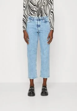 MOSS COPENHAGEN EIKE RIKKA ANKLE - Jeansy Straight Leg - Blue Denim