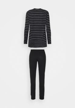 Schiesser ANZUG LANG - Piżama - Schwarz -Fashion Pol 0a0be07fa2194f609fea57213d78c213