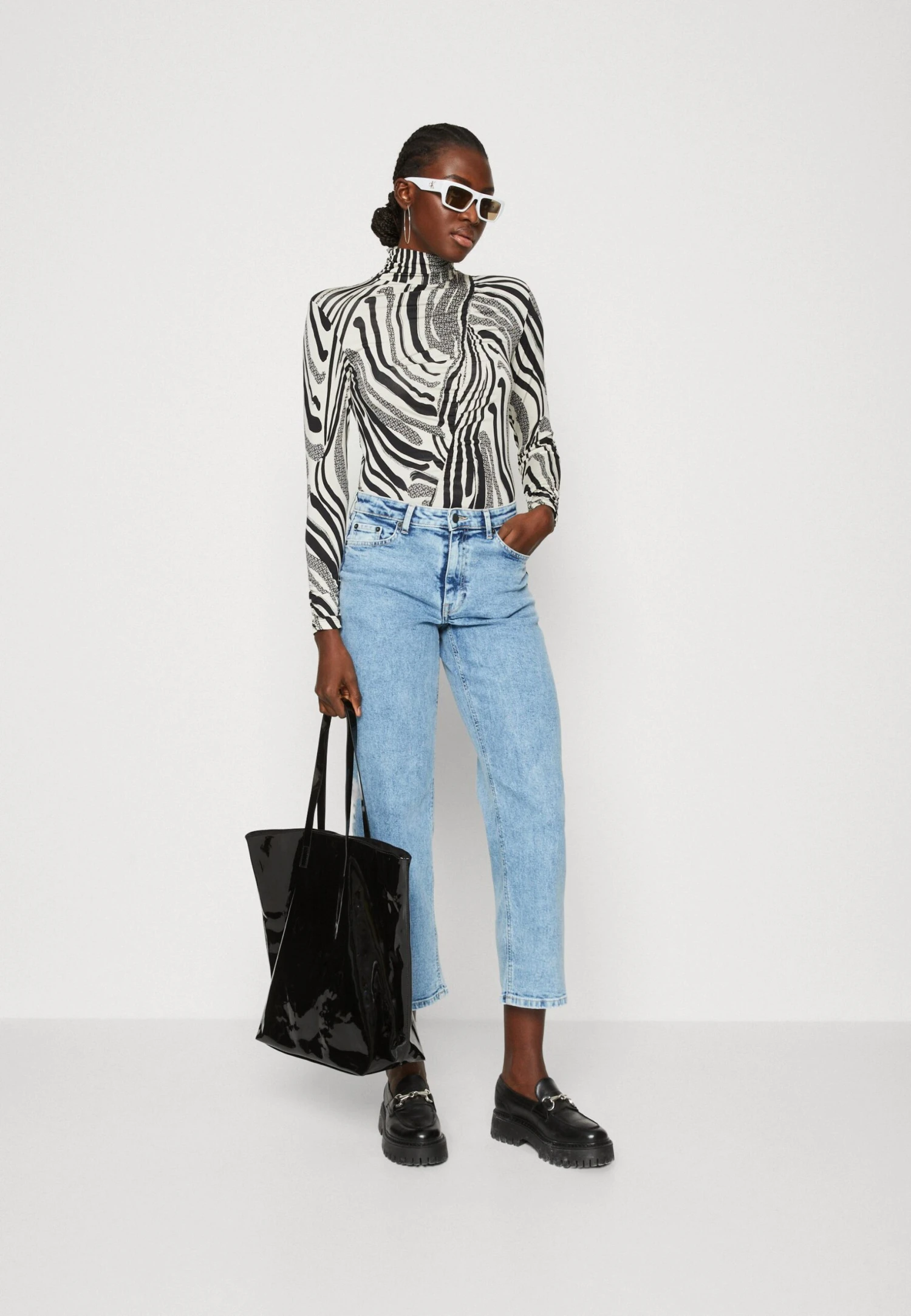 MOSS COPENHAGEN EIKE RIKKA ANKLE - Jeansy Straight Leg - Blue Denim 2 MOSS COPENHAGEN EIKE RIKKA ANKLE - Jeansy Straight Leg - Blue Denim - obrazek 2