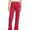 Edc By Esprit MIT HOHEM BUND UND GERADEM BEIN - Jeansy Dzwony - Dark Pink