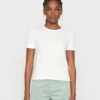 Vero Moda VMLAVENDER SS VMA NOOS - T-shirt Basic - Snow White