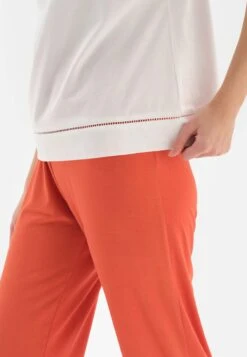 SHORT SLEEVE SLIT SET - Piżama - White -Fashion Pol 0cd0575de5d943789ab626aa532c7154