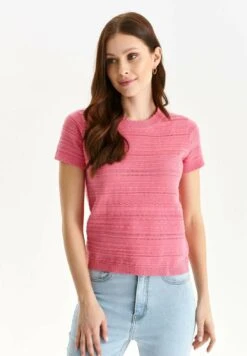 T-shirt Z Nadrukiem - Różowy