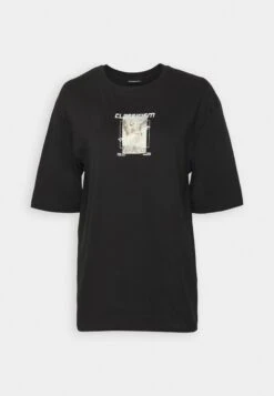 Even&Odd T-shirt Z Nadrukiem - Black