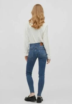 Vila Jeansy Skinny Fit - Medium Blue Denim -Fashion Pol 0fbe22c8c77149039fd0d5ffba42d4be