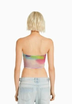 BERSHKA BANDEAU - Top - Orange -Fashion Pol 116a22fac2ac4f3bacbaed6929af8759