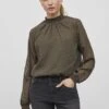Vila HIGH NECK - Bluzka - Crocodile