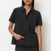 Marc O'Polo DENIM KURZARM - Koszula - Black
