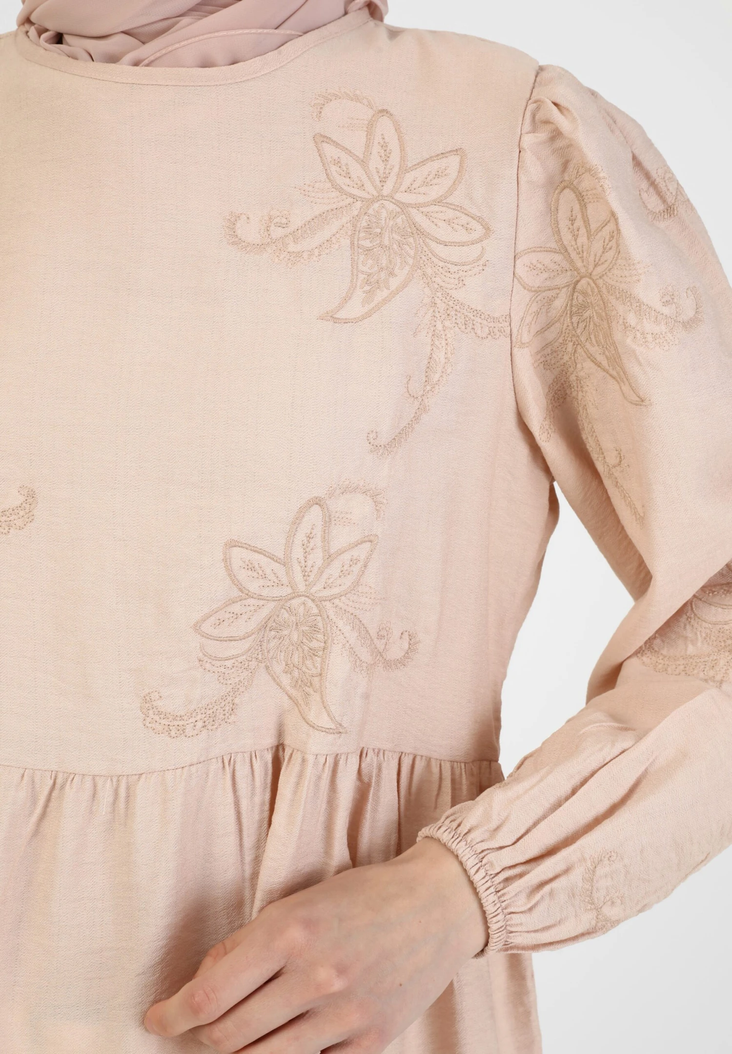 CREW NECK - Tunika - Light Pink 5 CREW NECK - Tunika - Light Pink - obrazek 5