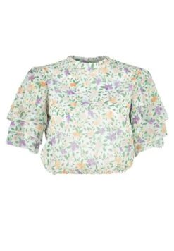 Trendyol Bluzka - White -Fashion Pol 166b4ee81059432ab62d8a49b41b6de1