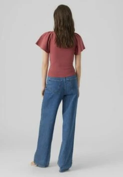 Vero Moda VMGINNY V NECK - T-shirt Basic - Dry Rose -Fashion Pol 172290599bd949bfb8b2ed5ffca61605