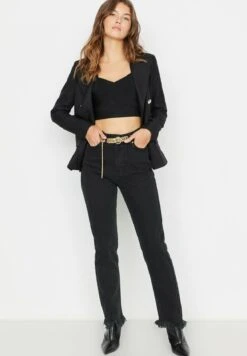 Trendyol Jeansy Slim Fit - Black