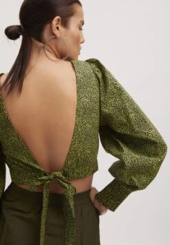 Gestuz CALLIOPEGZ - Bluzka - Dark Citron Dot -Fashion Pol 1b8faf6b086b4badb5574346e18a7977