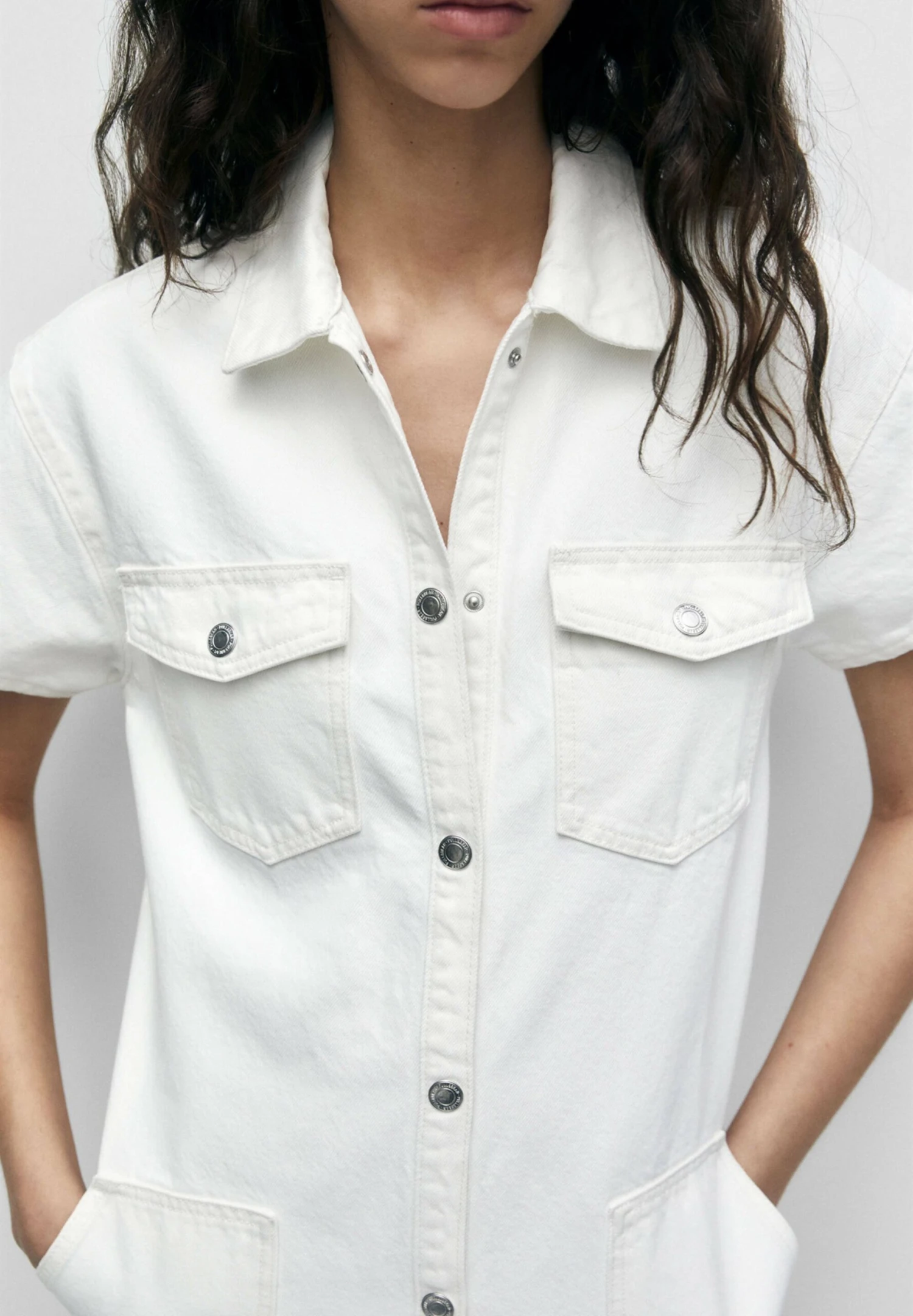 PULL & BEAR Kombinezon - White 4 PULL & BEAR Kombinezon - White - obrazek 4