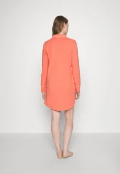 ESPRIT NIGHTSHIRT LONG SLEEVE - Koszula Nocna - Coral -Fashion Pol 20de18f2cf7e4cc0adc17a4366c8d6d3