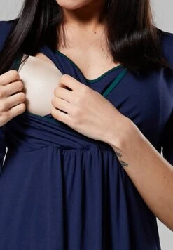 SET - Piżama - Granatowy Ciemny Zielony -Fashion Pol 2280d199bfa648968b0682fe9a5ec987