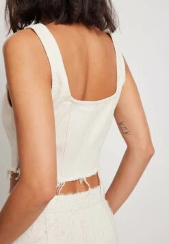 NA-KD Bluzka - Offwhite -Fashion Pol 23905a13d7844e0297e0eca07b19cd06