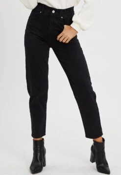 Calli Jeansy Zwężane - Washed Black