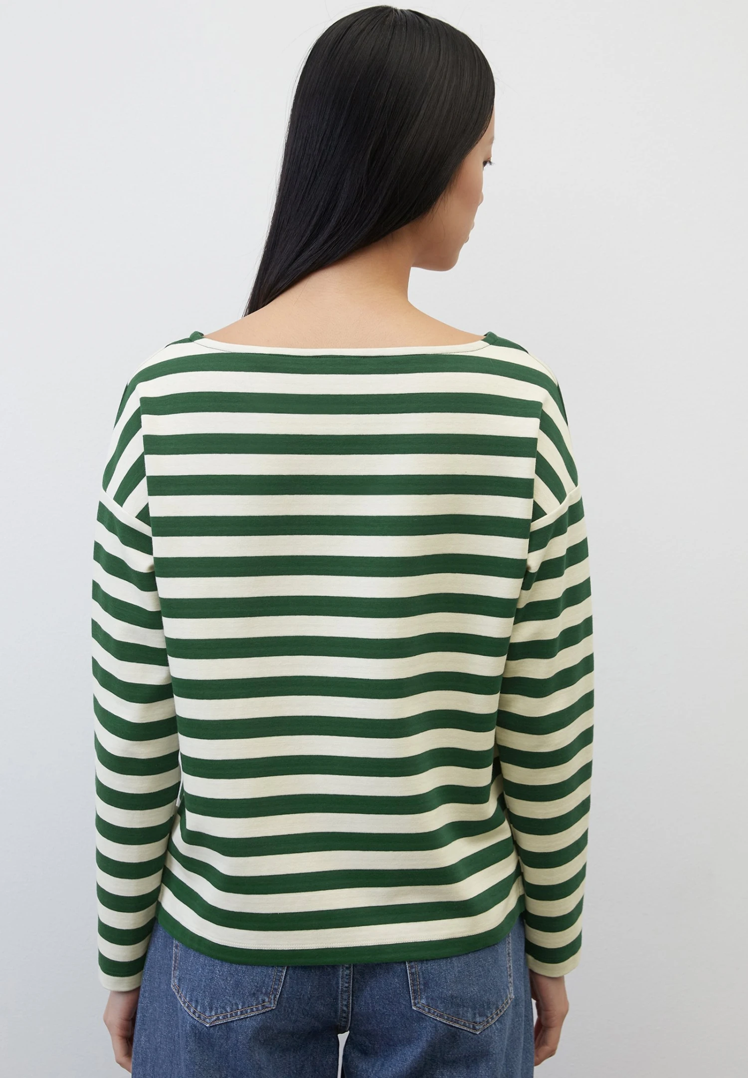 Marc O'Polo GERINGELTES LONGSLEEVE AUS INTERLOCK - Bluzka Z Długim Rękawem - Multi Spring Pine 2 Marc O'Polo GERINGELTES LONGSLEEVE AUS INTERLOCK - Bluzka Z Długim Rękawem - Multi Spring Pine - obrazek 2