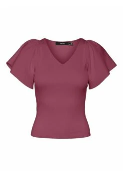 Vero Moda VMGINNY V NECK - T-shirt Basic - Dry Rose -Fashion Pol 2d327b0558894914bb627916524ba52c