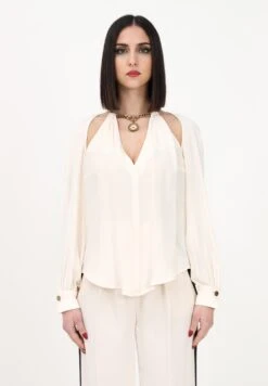 Elisabetta Franchi Bluzka - Burro -Fashion Pol 2d925069a05545f595495990d7467aa0