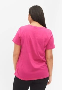 Zizzi MIT PRINT-DETAIL - T-shirt Z Nadrukiem - Beetroot Purple New -Fashion Pol 2db302c3945b47fd9c0f117591cd5bf0