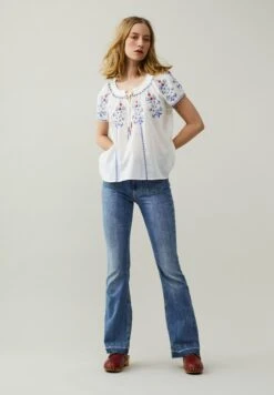 Odd Molly DREW - Bluzka - Light Chalk -Fashion Pol 2ff95b16a67f44b18364690b22c207c4