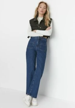 Trendyol Jeansy Straight Leg - Blue -Fashion Pol 3365ae4e7dad4b59bd37cb7b3765ea6e