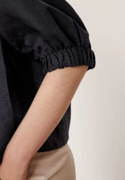 S.Oliver BLACK LABEL MET CARMENHALS - Bluzka - Black -Fashion Pol 35cfa051de3f4b2a985b242b7a79b6fc