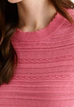 T-shirt Z Nadrukiem - Różowy -Fashion Pol 38231320872247c2b32ef3a59b4e861f