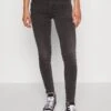 Vero Moda SKINNY PUSHUP - Jeansy Skinny Fit - Black Denim
