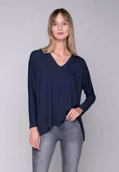 Bluzka Z Długim Rękawem - Dark Blue