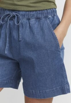 OXMO OXLILLITH - Szorty Jeansowe - Mid Blue Denim -Fashion Pol 3e927750d9fc4046a4ca5bea7fb904e0