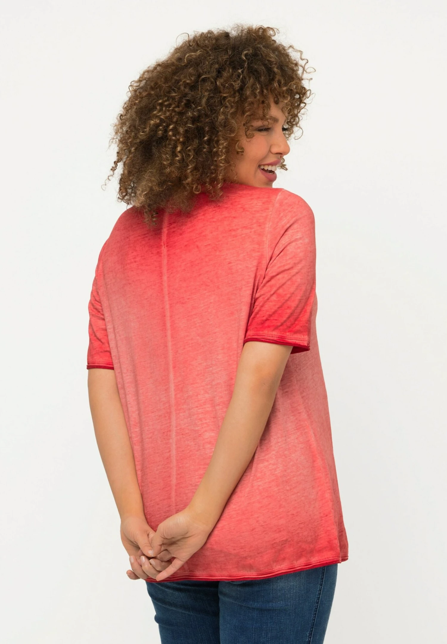 Ulla Popken T-shirt Z Nadrukiem - Poivrons Rouges 2 Ulla Popken T-shirt Z Nadrukiem - Poivrons Rouges - obrazek 2