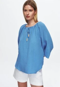 3/4 SLEEVE - Bluzka - Blue -Fashion Pol 3ffa6dd92fb04953ab3e35f7a73faadf