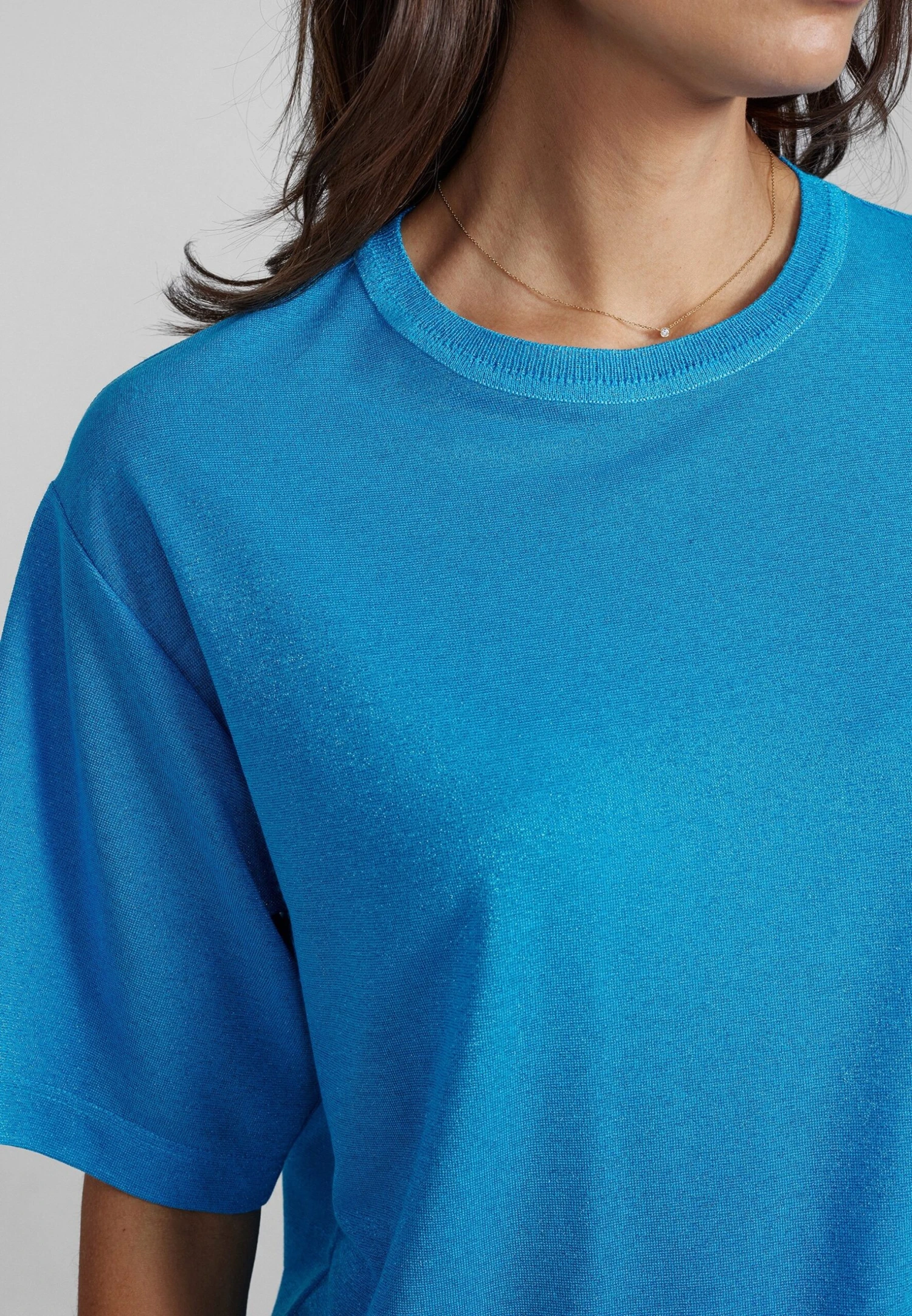 Mos Mosh KIT TEE - T-shirt Basic - Blue Aster 4 Mos Mosh KIT TEE - T-shirt Basic - Blue Aster - obrazek 4