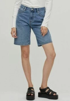 Vila Szorty Jeansowe - Medium Blue Denim