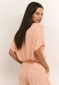 Kaffe KAISOLDE AMBER - Bluzka - Vermillion Antique Flower -Fashion Pol 43b89381fe014a3bb8adea85f2716c21