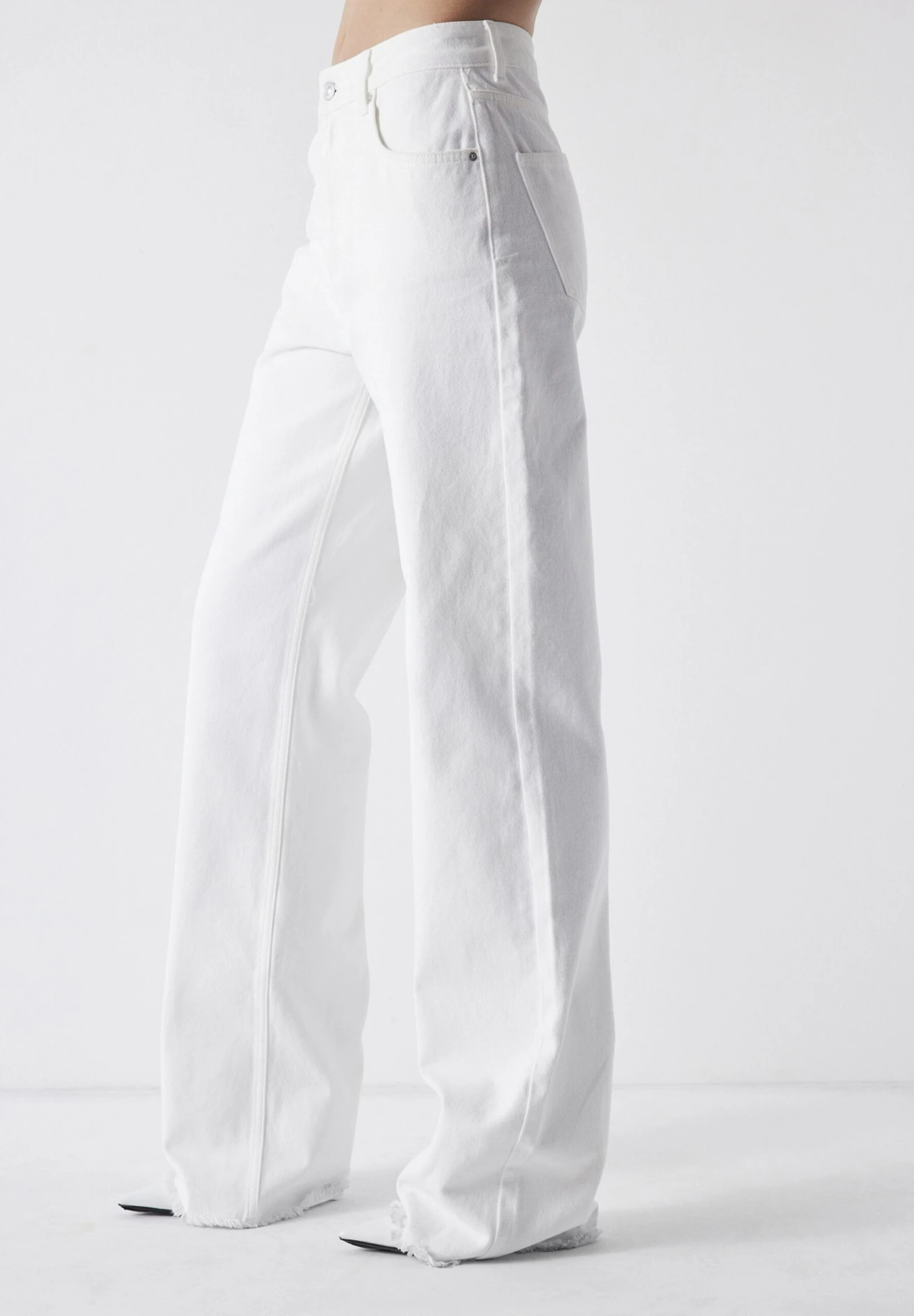 Ipekyol WIDE LEG - Jeansy Dzwony - Optique White 4 Ipekyol WIDE LEG - Jeansy Dzwony - Optique White - obrazek 4