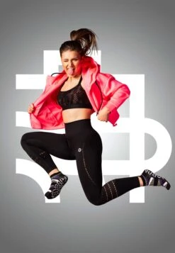 ABS, NON-SLIP - YOGA, PILATES (2-PACK) - Stopki - Black, Red, Yellow -Fashion Pol 445b9aa3e7e7471097042abdf1fbe7f4