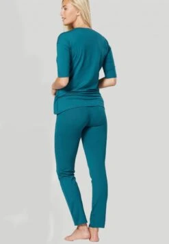 UMSTANDSPYJAMA MIT STILLFUNKTION - Piżama - Flaschengrün -Fashion Pol 45b83fe7b3a04680849bec17b5ce09fc
