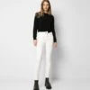 Scalpers BUTTONS - Jeansy Relaxed Fit - White