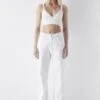 Ipekyol WIDE LEG - Jeansy Dzwony - Optique White