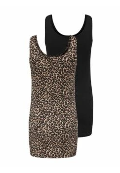 ONLY MATERNITY MAMA 2 PACK LONGLINE - Top - Black -Fashion Pol 4b36595b89e74a749ea769b98ae7f935