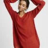 Kaffe AMBER V NECK - Tunika - Ketchup
