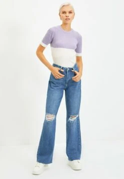 Trendyol Jeansy Dzwony - Blue -Fashion Pol 51dc48c80d6447949d752b11da519521