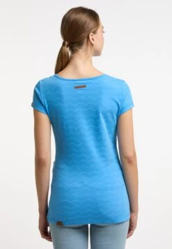 Ragwear ZIG ZAG - T-shirt Z Nadrukiem - Blue -Fashion Pol 555b60377bfe45668b4c98e344b20d44